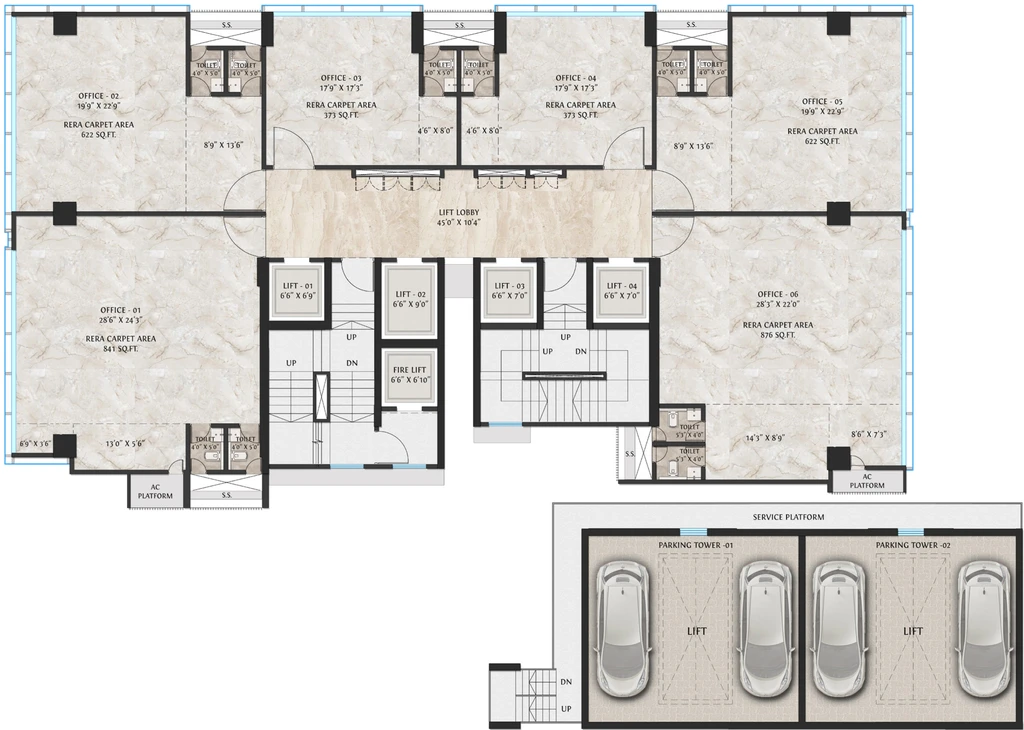 Floor Plan of Bla Business Park in Goregaon East, Mumbai - Image 303254