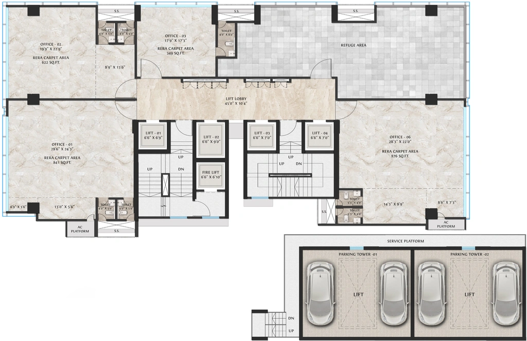 Floor Plan of Bla Business Park in Goregaon East, Mumbai - Image 303256