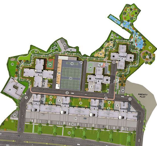 Master Plan of Mahindra Happinest Kalyan in Kalyan West, Thane - Image 25992