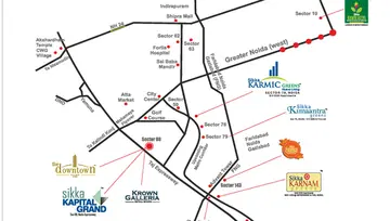 Location of Sikka Mall of Noida - Image 303387