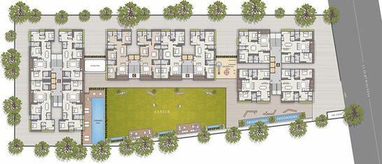 Master Plan of Vasudev Milestone Niyaara in Althan, Surat - Image 303405
