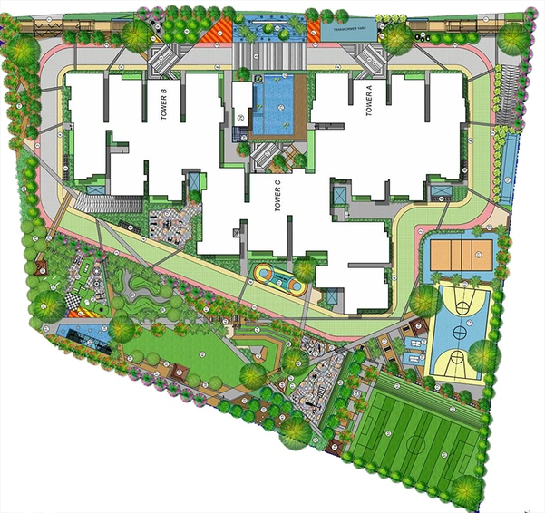 Master Plan of Trendsquares Akino in Panathur, Bangalore - Image 303431