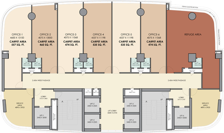 Floor Plan of Delta Stellar in Nerul, Navi Mumbai - Image 303568