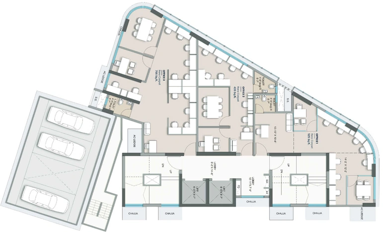 Floor Plan of DG Signet in Borivali West, Mumbai - Image 303585