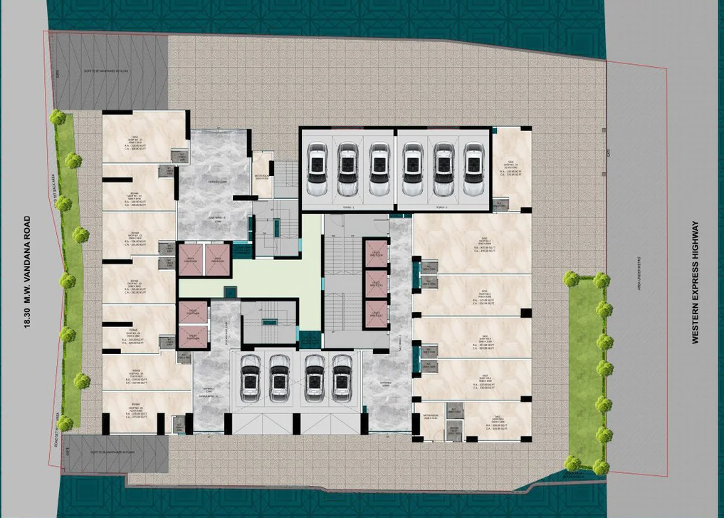 Master Plan of Dharti Metro Square in Borivali East, Mumbai - Image 303605