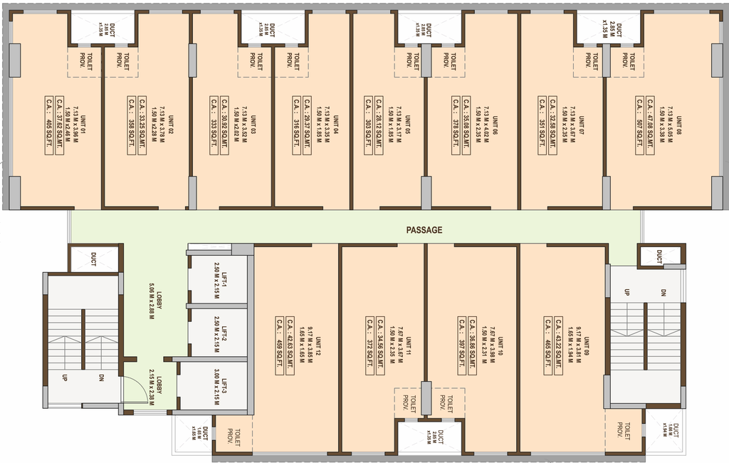 Floor Plan of Ekatva Onyx in Wagle Estate, Thane - Image 303611