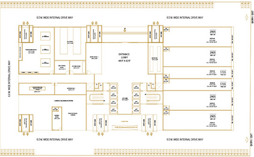 Floor Plan of Priyanka Avenue in Belapur, Navi Mumbai - Image 303624