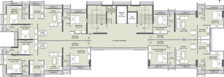 Floor Plan of Ekatva Olivia Prime in Panch Pakhadi, Thane - Image 303664