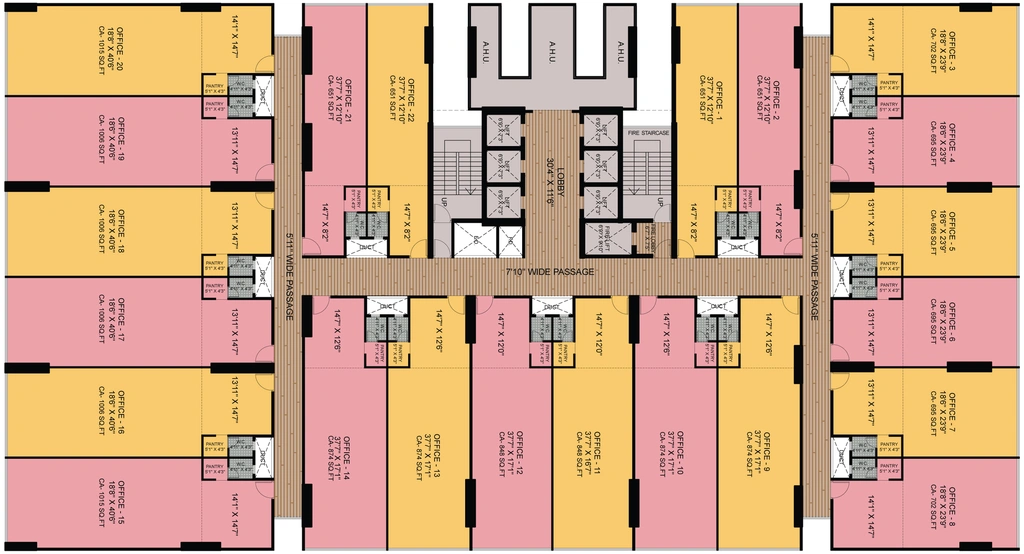 Floor Plan of Gami Satyam Business Avenue in Belapur, Navi Mumbai - Image 303733