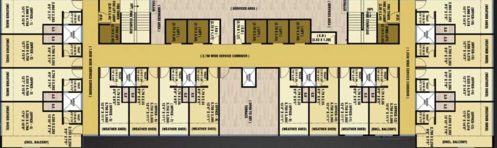 Floor Plan of Emperia Icon in Nerul, Navi Mumbai - Image 303761