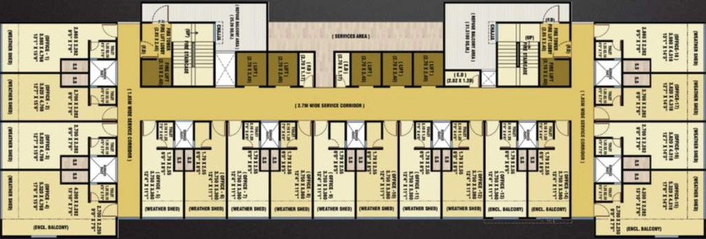 Floor Plan of Emperia Icon in Nerul, Navi Mumbai - Image 303760