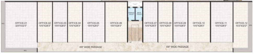 Floor Plan of Commercial Emperia Diva Antilia in Rasayani, Navi Mumbai - Image 303850