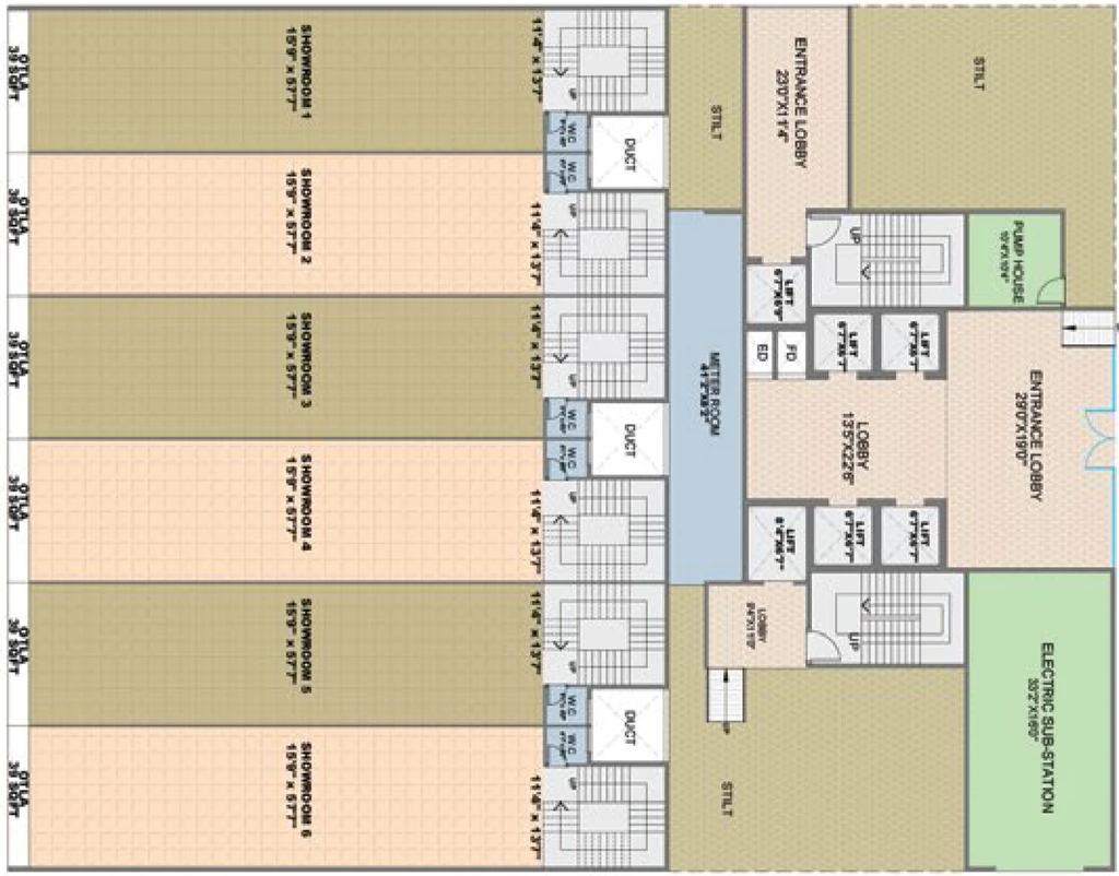 Floor Plan of Greenscape CBD 614 in Belapur, Navi Mumbai - Image 303862
