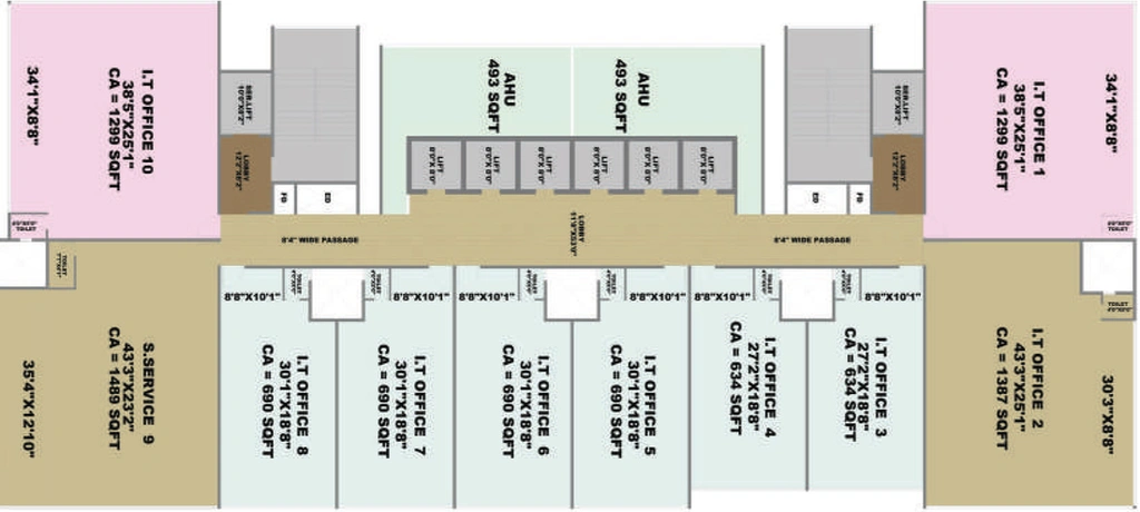Floor Plan of Greenscape Cyber Code in Nerul, Navi Mumbai - Image 303907