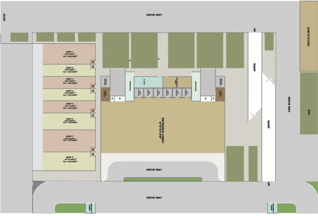 Floor Plan of Greenscape Cyber Code in Nerul, Navi Mumbai - Image 303906