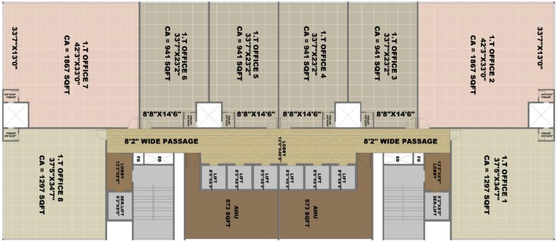 Floor Plan of Greenscape Cyber Works in Mahape, Navi Mumbai - Image 303982