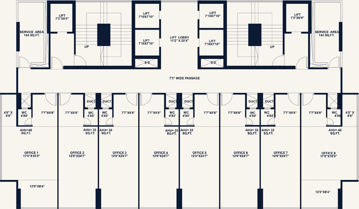 Floor Plan of Kamdhenu 23 West in Kopar Khairane, Navi Mumbai - Image 304173