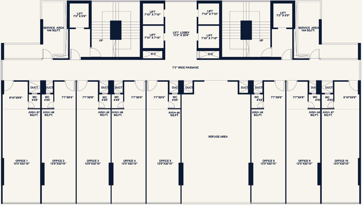 Floor Plan of Kamdhenu 23 West in Kopar Khairane, Navi Mumbai - Image 304172