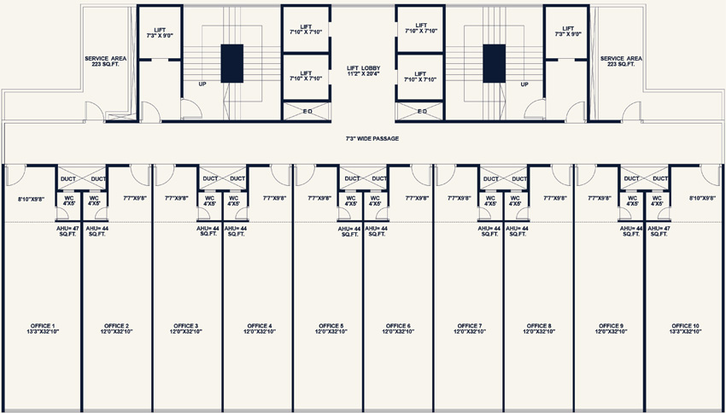 Floor Plan of Kamdhenu 23 West in Kopar Khairane, Navi Mumbai - Image 304174