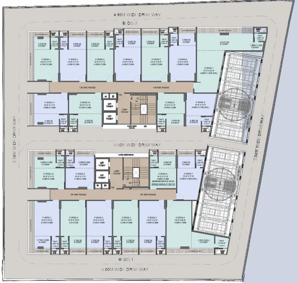 Floor Plan of JVM Hive in Wagle Estate, Thane - Image 304194