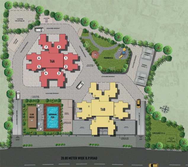 Master Plan of Puranik Unicorn Vista 2 in Ghodbunder Road, Thane - Image 304278