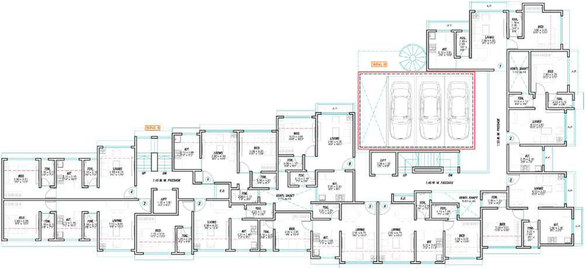 Floor Plan of Horizon Palms 4 in Ghodbunder Road, Thane - Image 304318