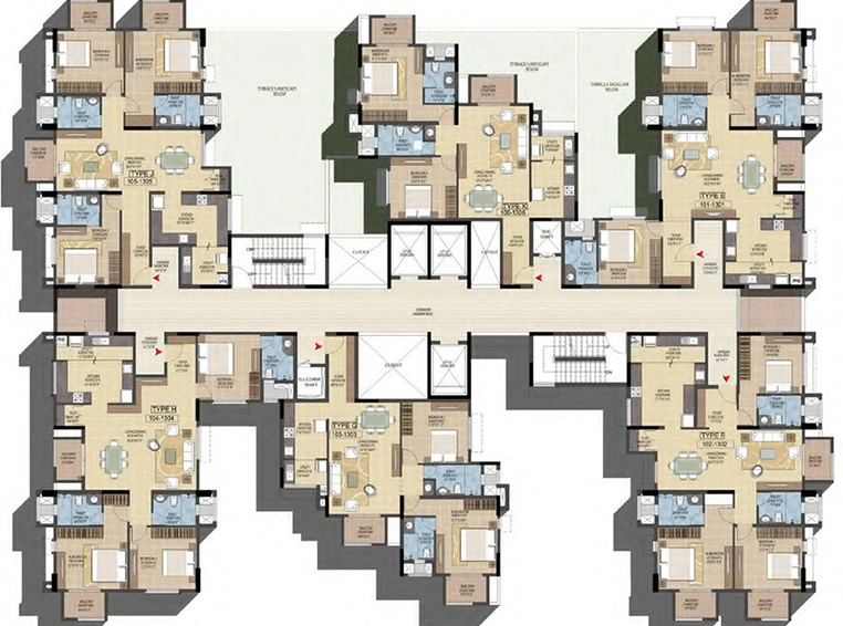 Floor Plan of S Meenakshi Vrindavan in HSR Layout, Bangalore - Image 304384