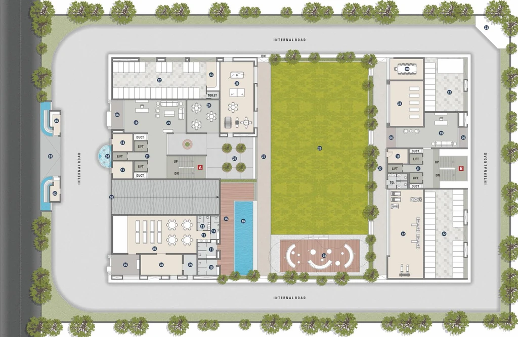 Master Plan of Milestone Skyview in Vesu, Surat - Image 304410