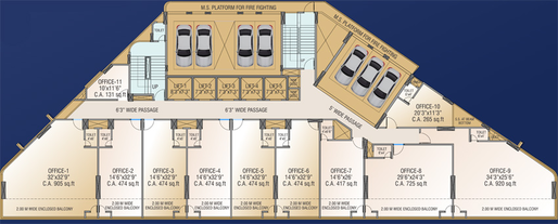 Floor Plan of JVM Cynergy in Dombivli East, Thane - Image 304443