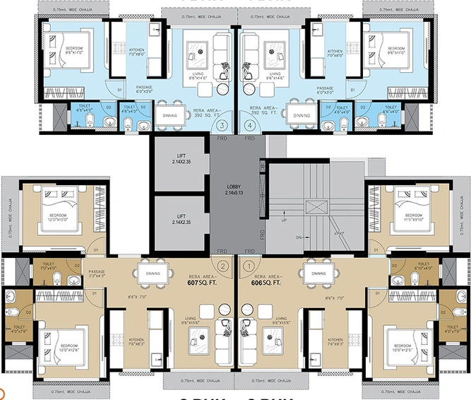 Floor Plan of Shree Bhaveshwar Height in Dahisar East, Mumbai - Image 304534