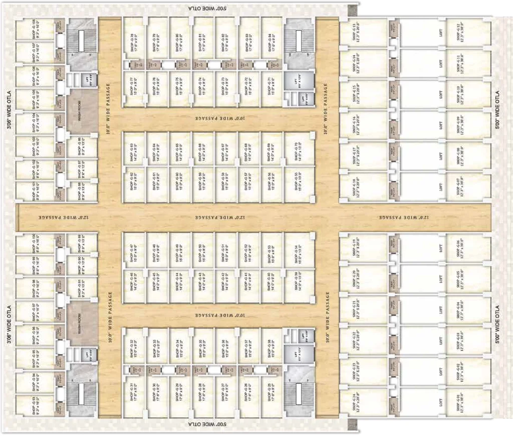 Floor Plan of Master Business Center in Ambernath West, Thane - Image 304634