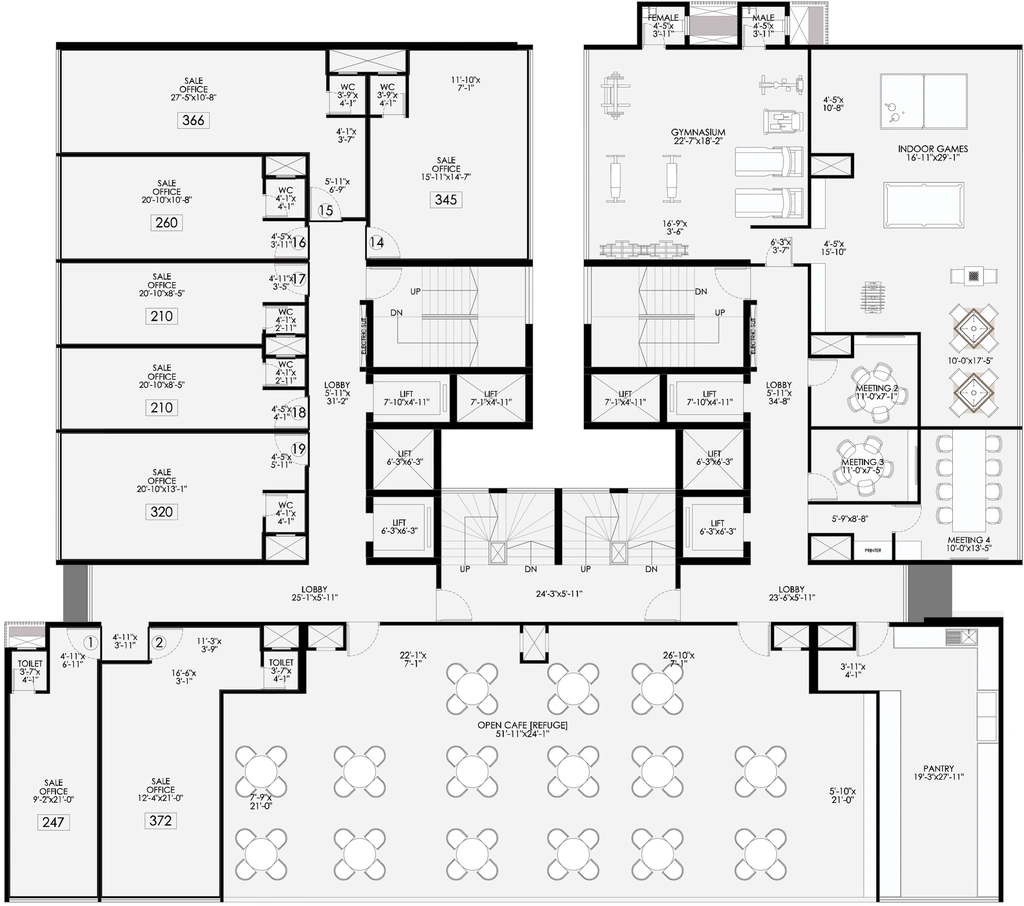 Floor Plan of Commercial Nutan Center Point in Kandivali West, Mumbai - Image 304670