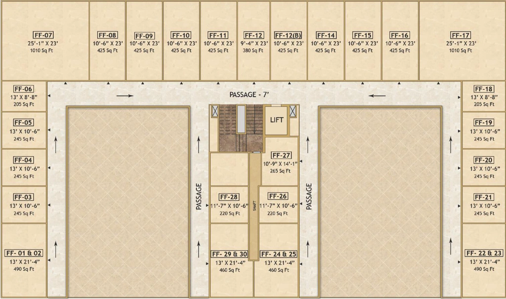 Floor Plan of Sethi Mart in Sector 150, Noida - Image 304853