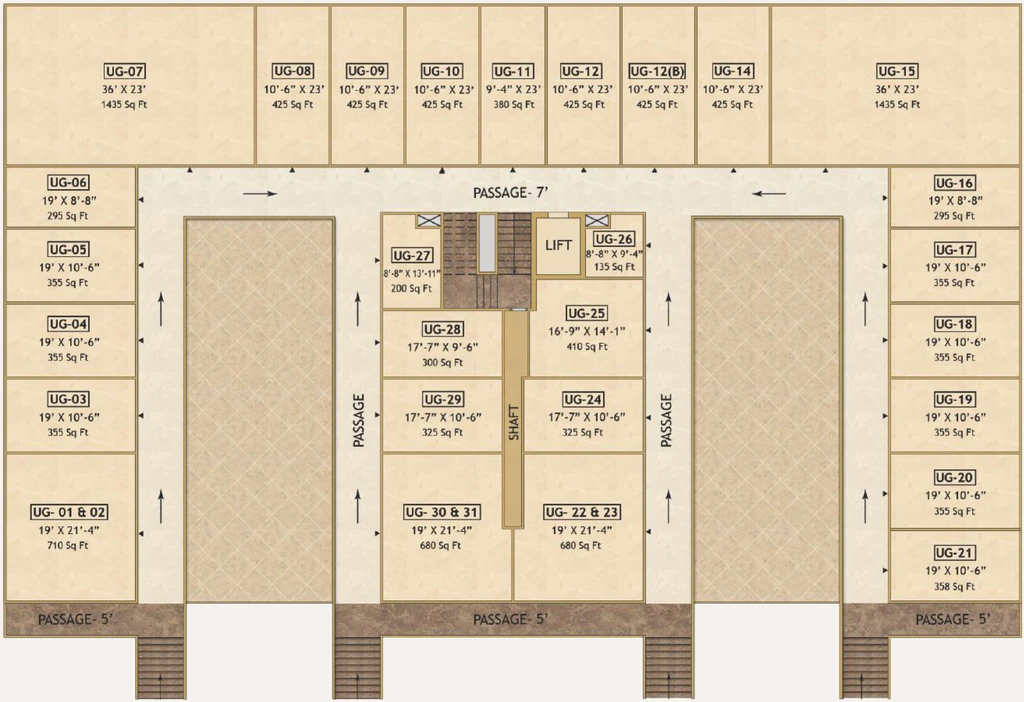 Floor Plan of Sethi Mart in Sector 150, Noida - Image 304852
