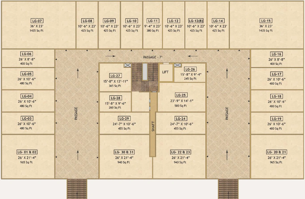 Floor Plan of Sethi Mart in Sector 150, Noida - Image 304854