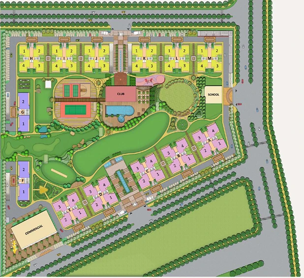 Master Plan of Sethi Mart in Sector 150, Noida - Image 304850