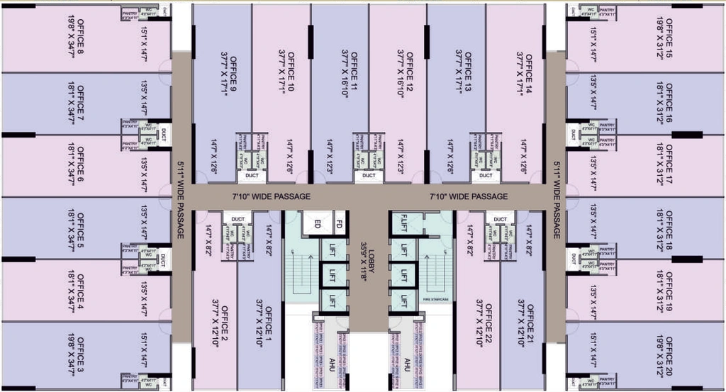 Floor Plan of NMS Midas in Belapur, Navi Mumbai - Image 304874
