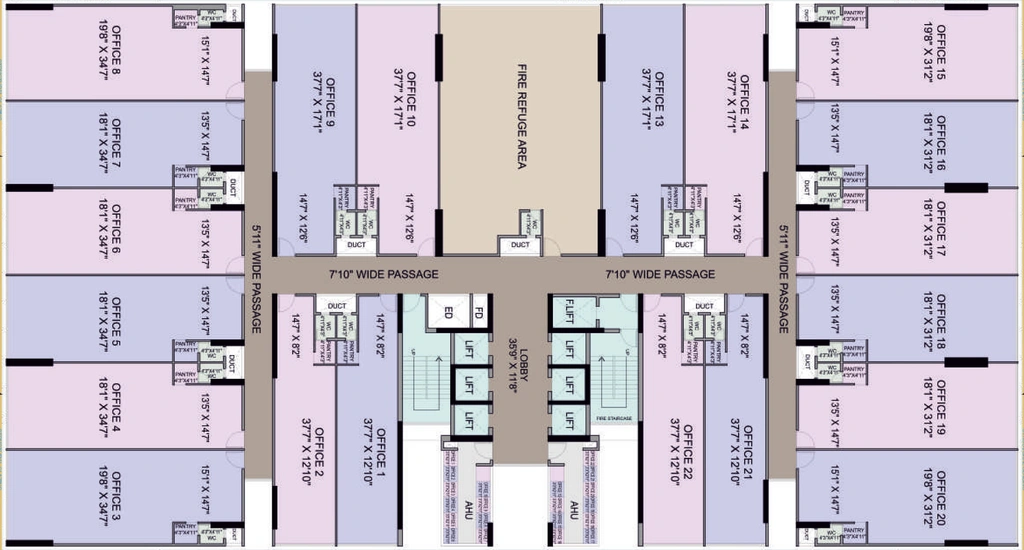 Floor Plan of NMS Midas in Belapur, Navi Mumbai - Image 304875