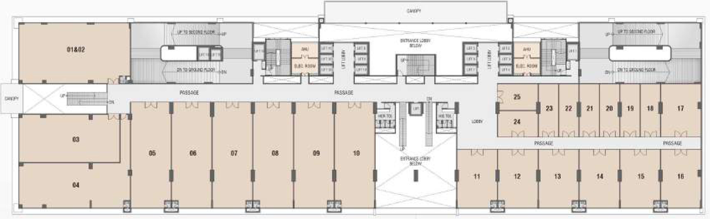Floor Plan of Plutonium Business Park in Turbhe, Navi Mumbai - Image 305102