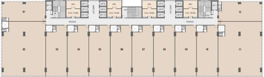 Floor Plan of Plutonium Business Park in Turbhe, Navi Mumbai - Image 305101