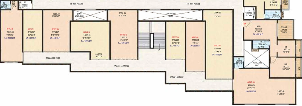 Floor Plan of Commercial Gurukrupa Heights in Rasayani, Navi Mumbai - Image 305147