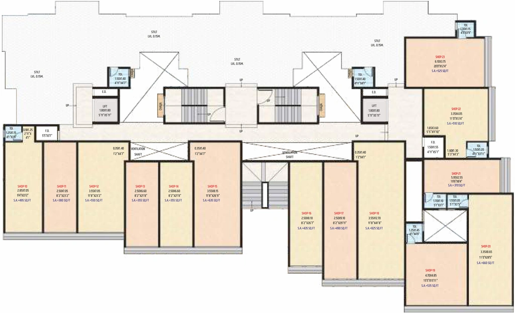 Floor Plan of Commercial Gurukrupa Heights in Rasayani, Navi Mumbai - Image 305149