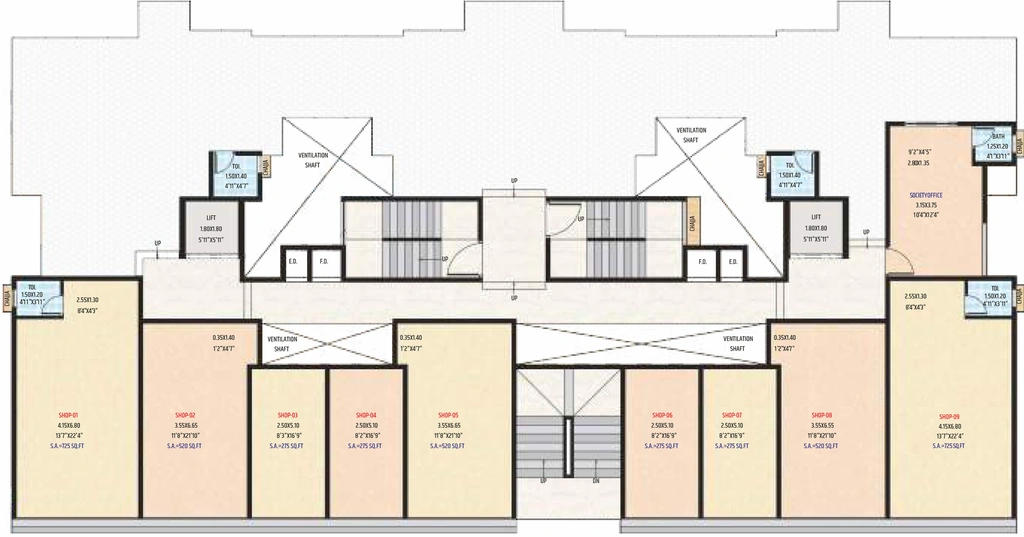 Floor Plan of Commercial Gurukrupa Heights in Rasayani, Navi Mumbai - Image 305148
