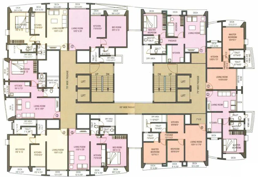 Floor Plan of Natasha Enclave in Vartak Nagar, Thane - Image 305192