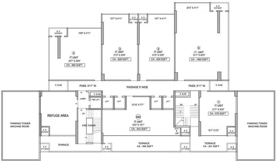 Floor Plan of Squarefeet Shree Centurion in Thane West, Thane - Image 305247