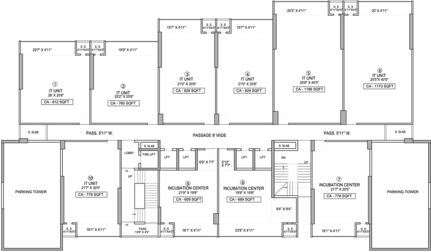 Floor Plan of Squarefeet Shree Centurion in Thane West, Thane - Image 305245