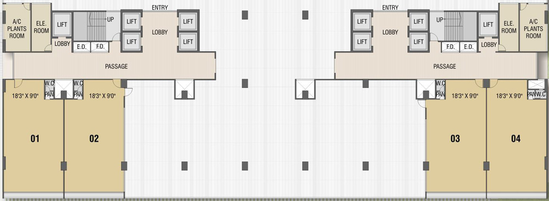 Floor Plan of Balaji Mayuresh Square in Belapur, Navi Mumbai - Image 305274