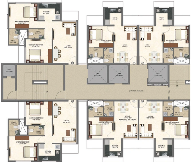 Floor Plan of Chandak Nishchay in Dahisar East, Mumbai - Image 35713