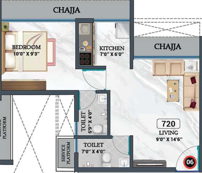 1 BHK Flat in Majestic Exotica in Panvel, Navi Mumbai - Image 863249