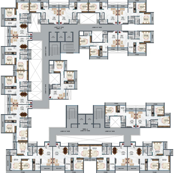 Floor Plan of Majestic Exotica in Panvel, Navi Mumbai - Image 305417
